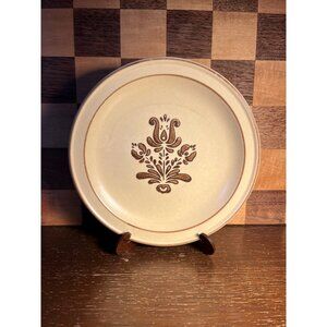 Pfaltzgraff Village Brown Salad Plate, line in middle